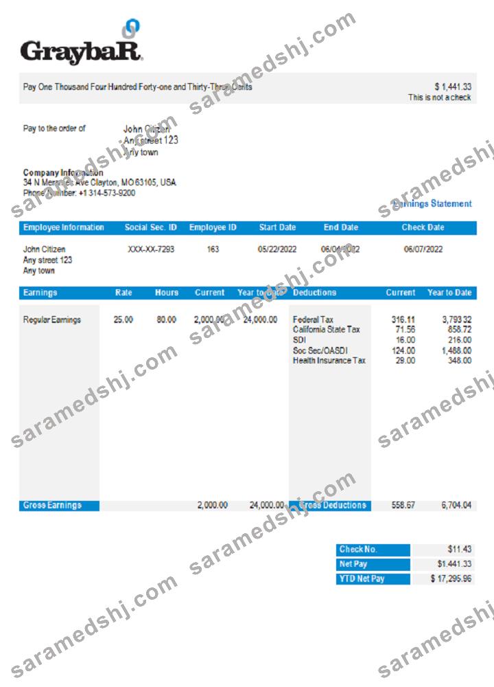 USA equipment employee sheet template